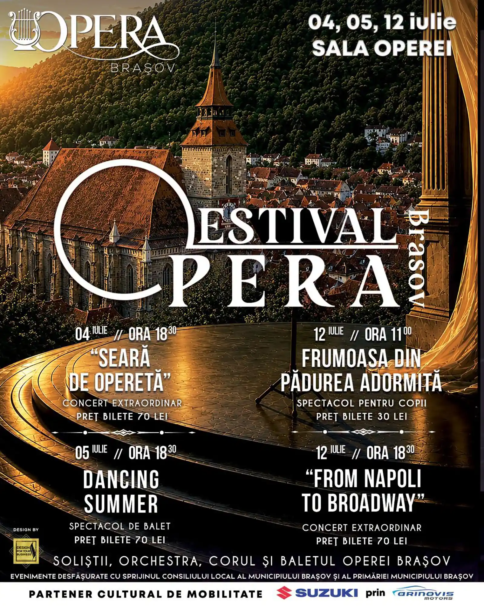 Două evenimente, duminică, pe scena Operei Brașov