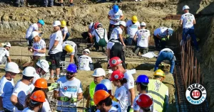 365 de voluntari Bikers for Humanity au dat startul lucrărilor la Centrul Terapeutic pentru Copiii cu Autism din Farcaș