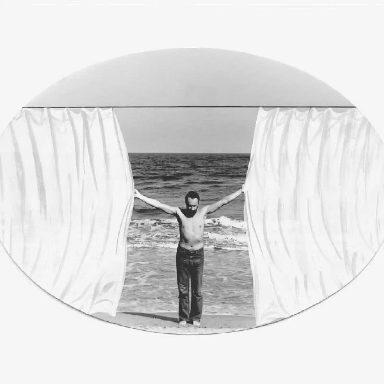 Decebal Scriba - The Curtain - Vintage gelatin silver print - 12 x 17 cm, 1980, courtesy of Alexandru Rus Collection