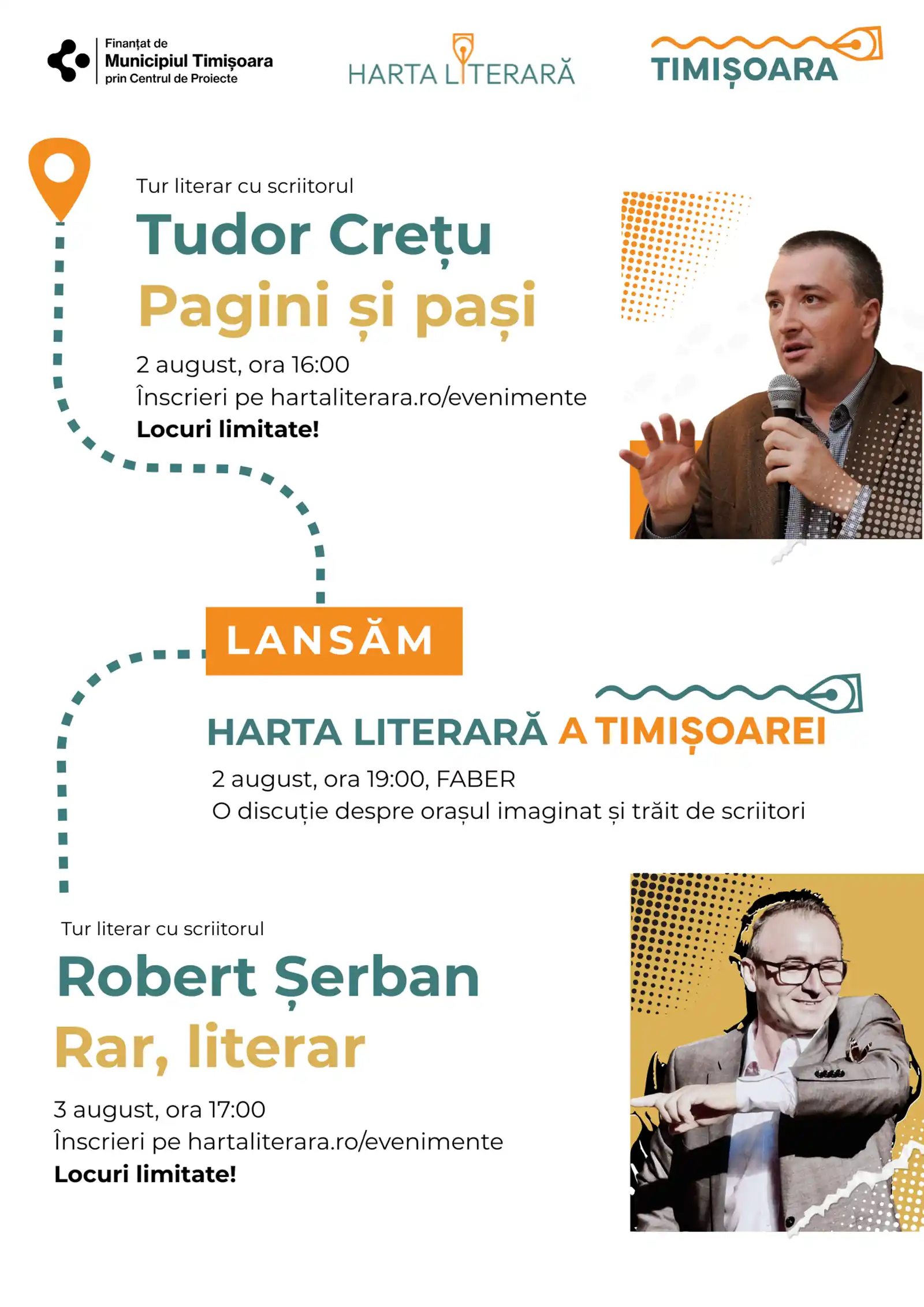 Timișoara își descoperă harta literară: orașul intră în rețeaua națională Harta Literară printr-o serie de evenimente dedicate lecturii și explorării urbane