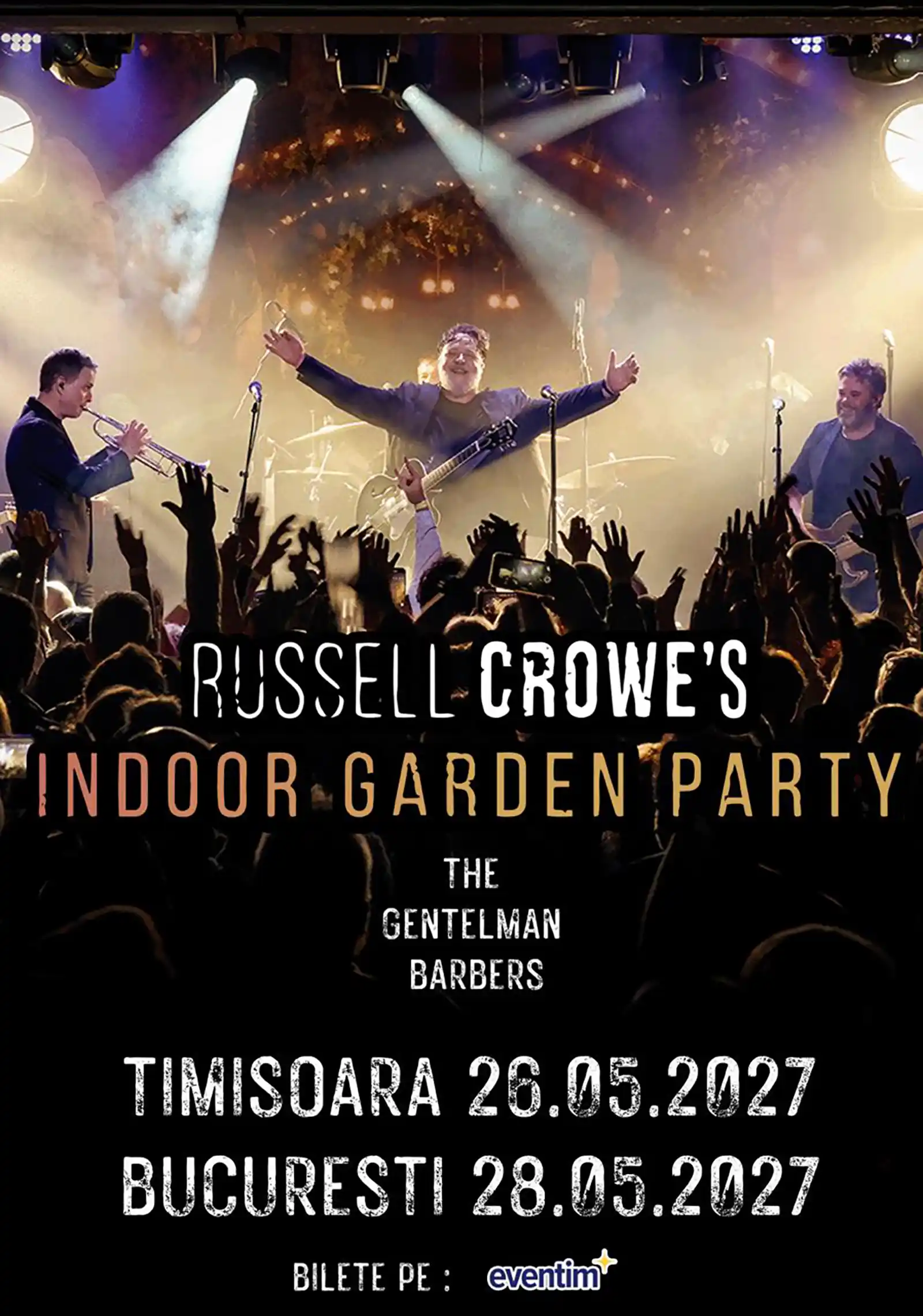 Russell Crowe vine pentru prima dată &icirc;n Rom&acirc;nia. Fanii &icirc;l pot &icirc;nt&acirc;lni personal la concertele din Timișoara și București printr-o experiență Meet & Greet exclusivă&nbsp;
