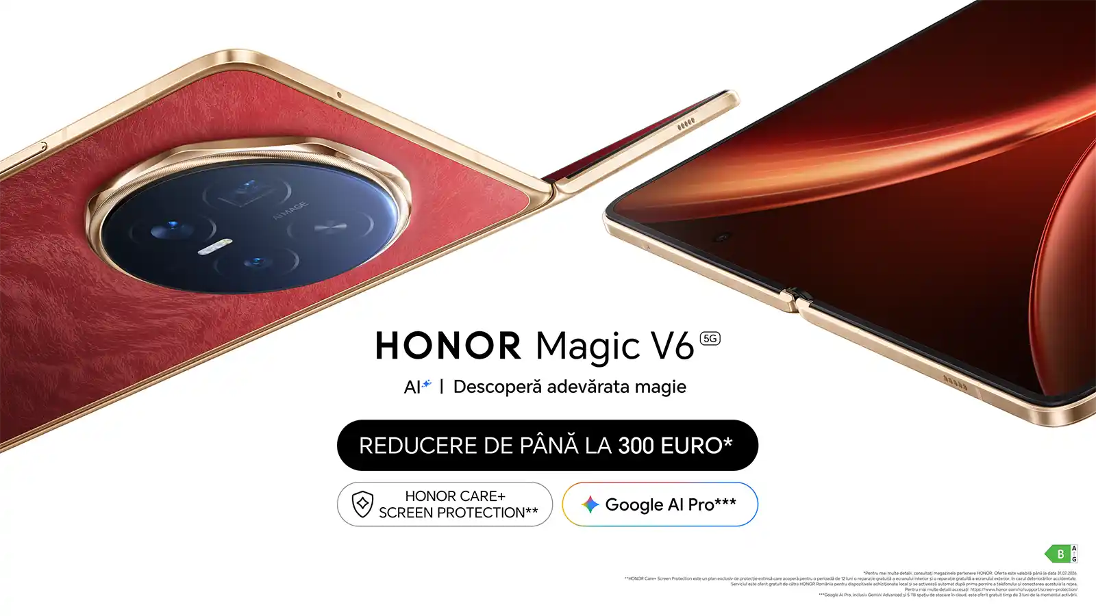 Ultimele zile de reduceri pentru HONOR Magic V6 și HONOR Watch 6