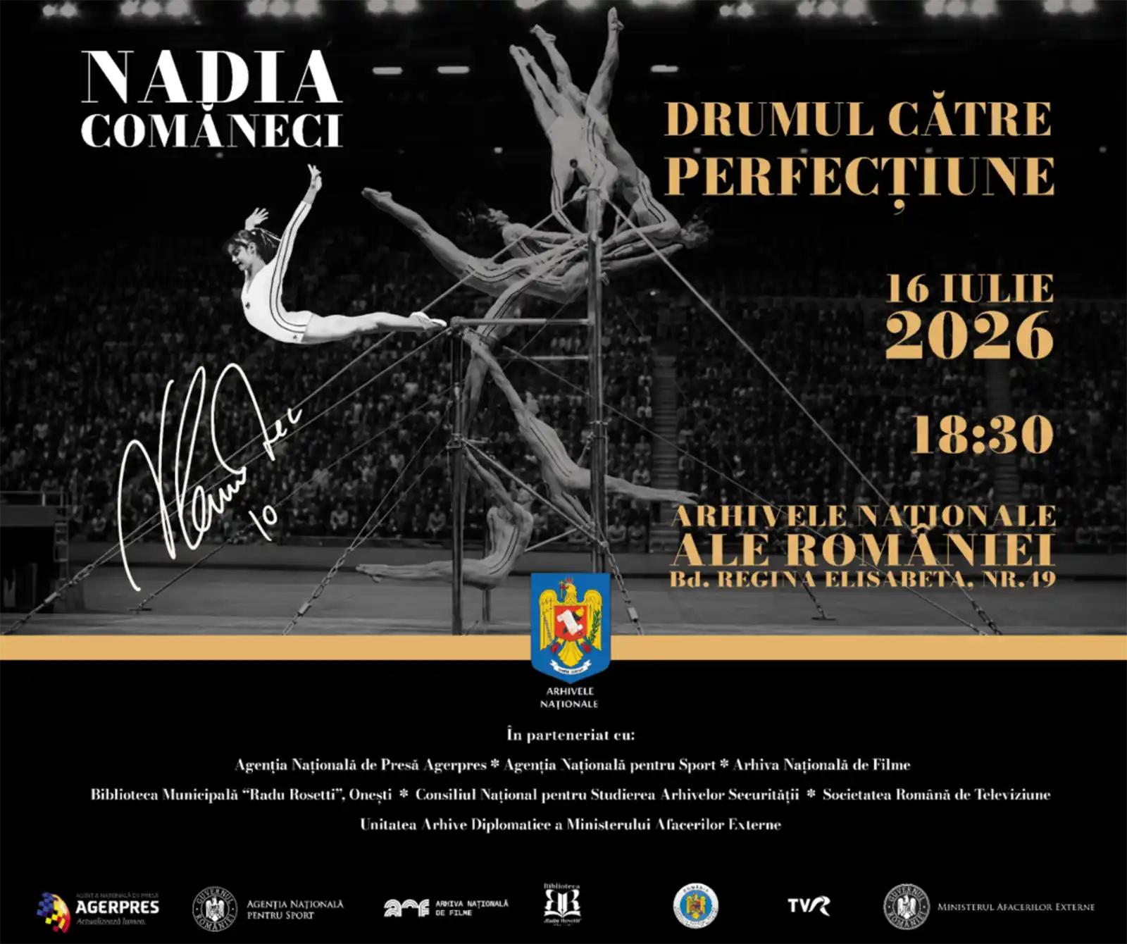Vernisajul expoziției „Nadia Comăneci – Drumul către perfecțiune”