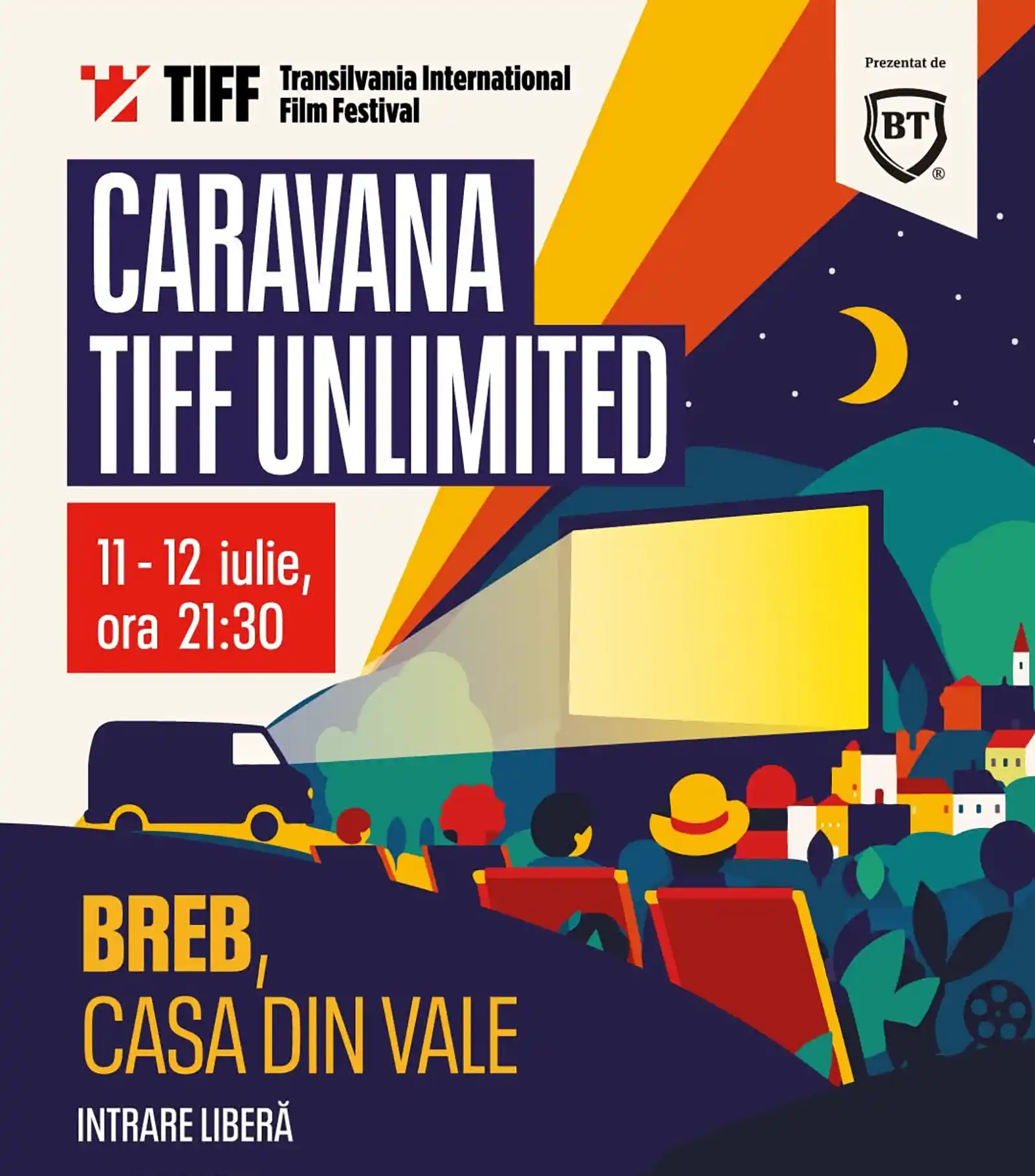 Caravana TIFF Unlimited pornește la drum cu filme sub cerul liber