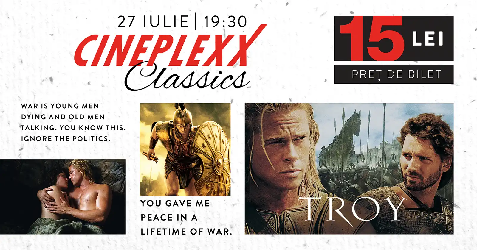 „Troia” revine pe marele ecran la Cineplexx exclusiv pe 27 iulie!