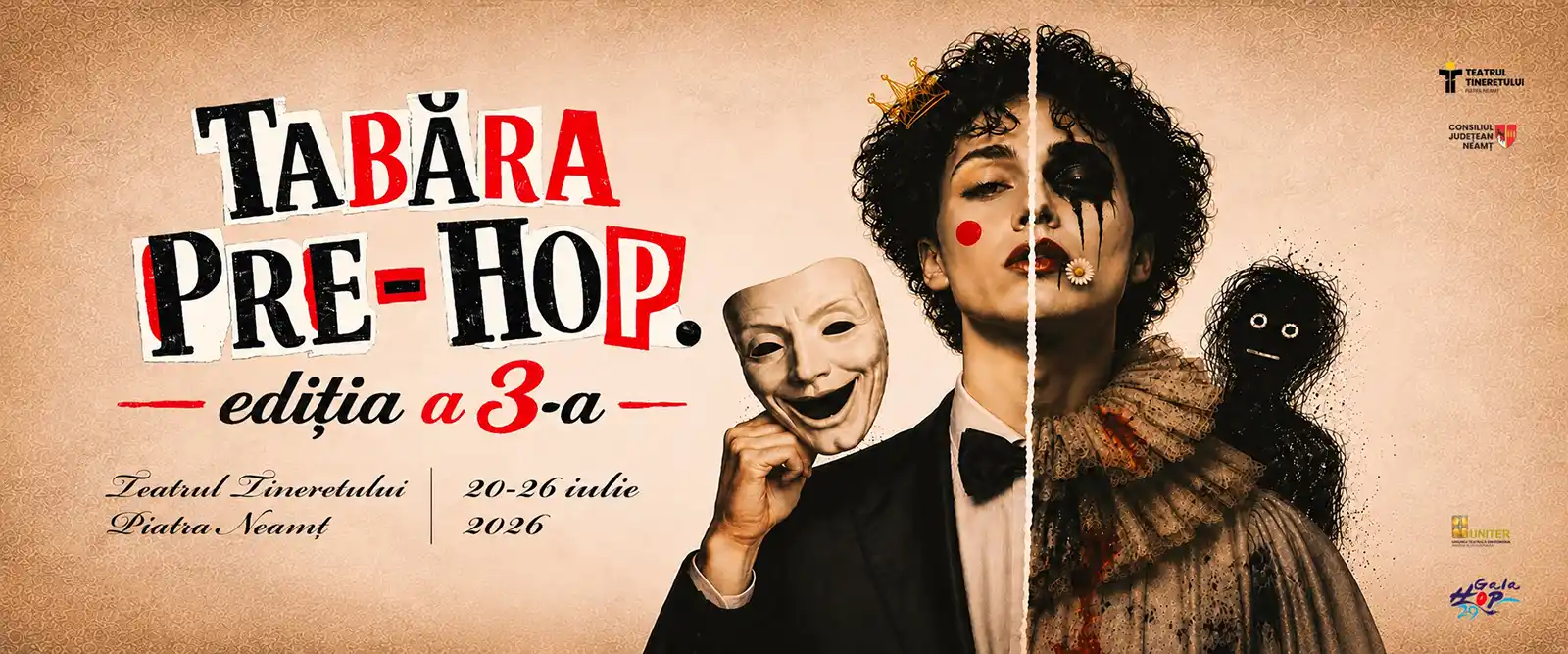 Tabăra Pre-HOP – laborator al metamorfozelor artistice – la Teatrul Tineretului din Piatra Neamț