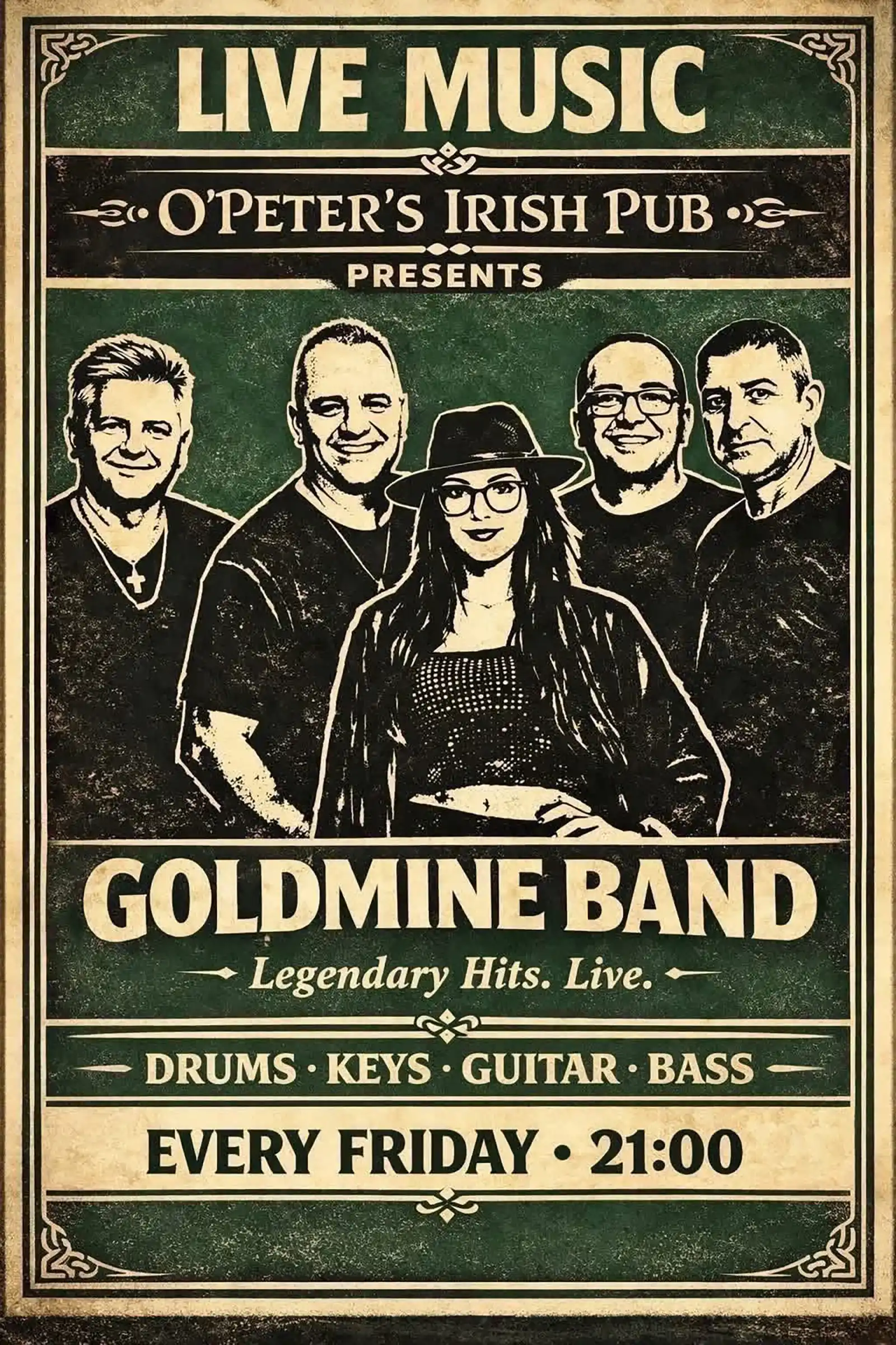 Goldmine Band& Andreea Ciuraru @ O’Peter’s Irish Pub