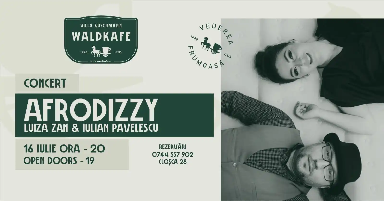 Concert Afrodizzy - Luiza Zan & Iulian Pavelescu @ WaldKafe