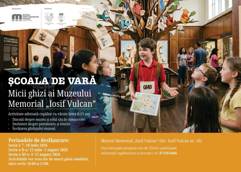 Școala de vară 𝐌𝐢𝐜𝐢𝐢 𝐠𝐡𝐢𝐳𝐢 𝐚𝐢 𝐌𝐮𝐳𝐞𝐮𝐥𝐮𝐢 𝐌𝐞𝐦𝐨𝐫𝐢𝐚𝐥 „𝐈𝐨𝐬𝐢𝐟 𝐕𝐮𝐥𝐜𝐚𝐧”