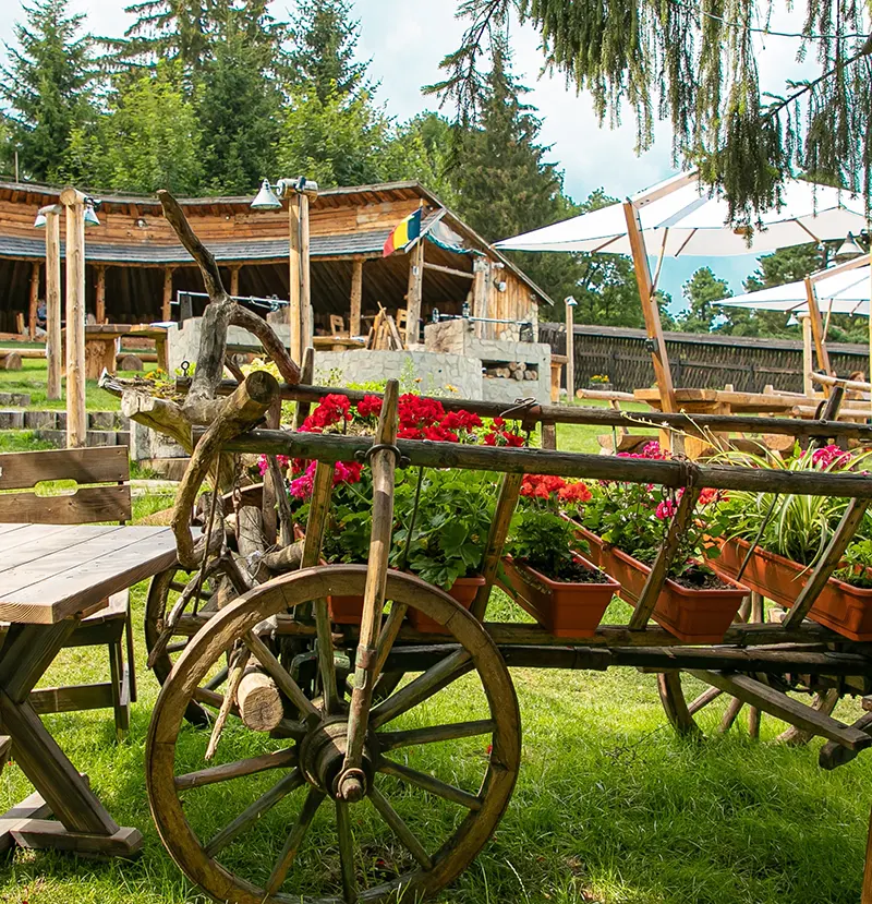 Stâna Turistică Sergiana din Poiana Brașov vara - Sergiana vara