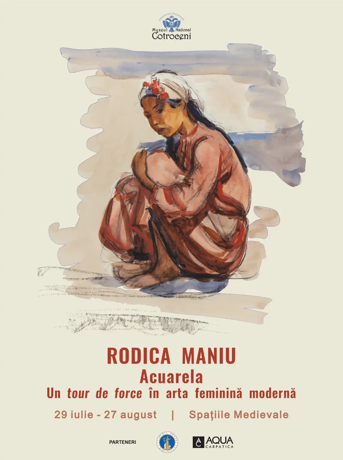 Expoziția „Rodica Maniu: Acuarela. Un tour de force în arta feminină modernă”, la Muzeul Național Cotroceni
