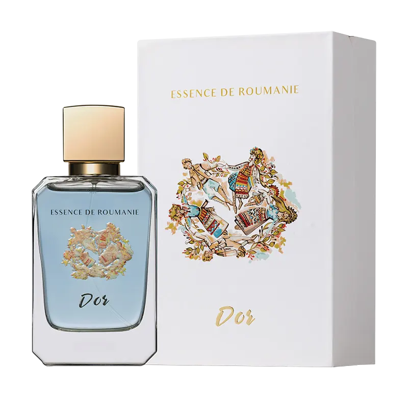 Noul design al parfumului DOR din colecția Essence de Roumanie
