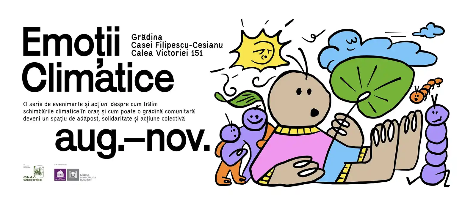 Cum luptăm cu anxietatea climatică? Club Clorofila te invită la discuții în grădina Casei Filipescu-Cesianu