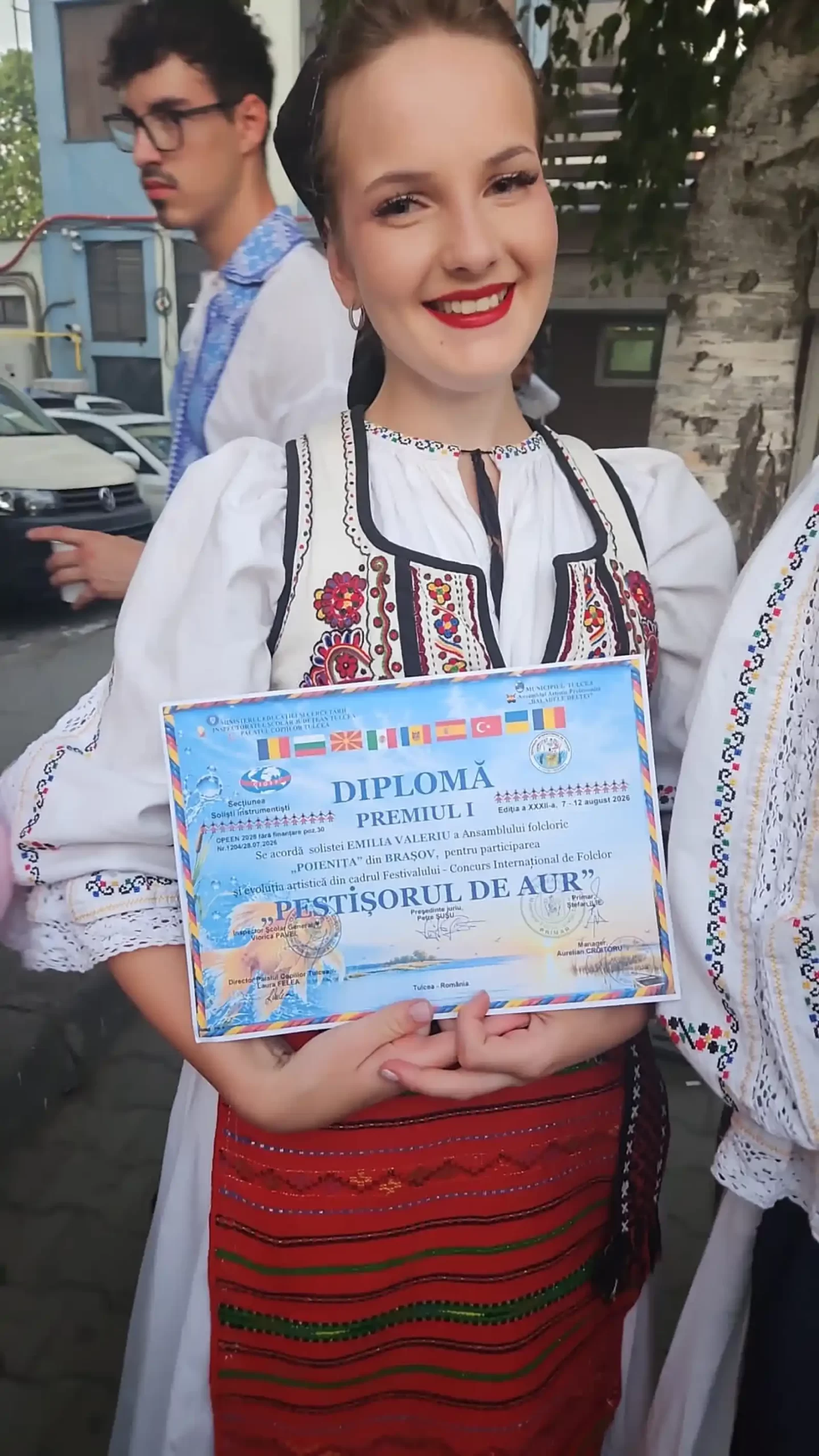 Ansamblul Folcloric „Poienița” al Centrului Cultural Reduta, premiat la Festivalul-Concurs Internațional de Folclor „Peștișorul de Aur” de la Tulcea