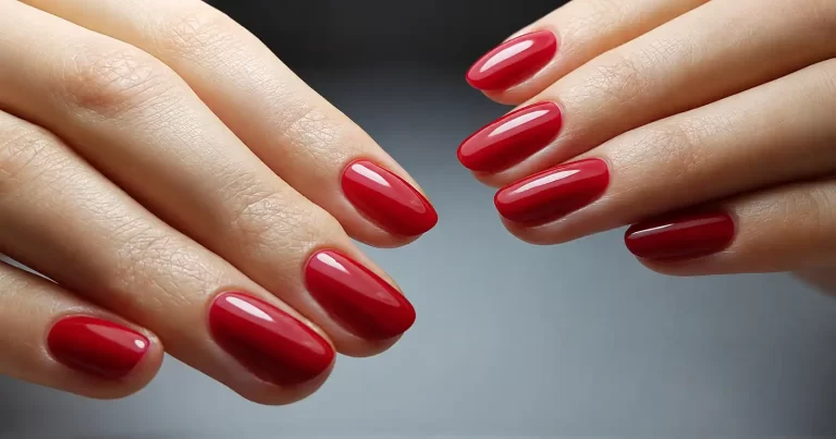 Sangria nails: roșul fructat care definește finalul verii și începutul toamnei