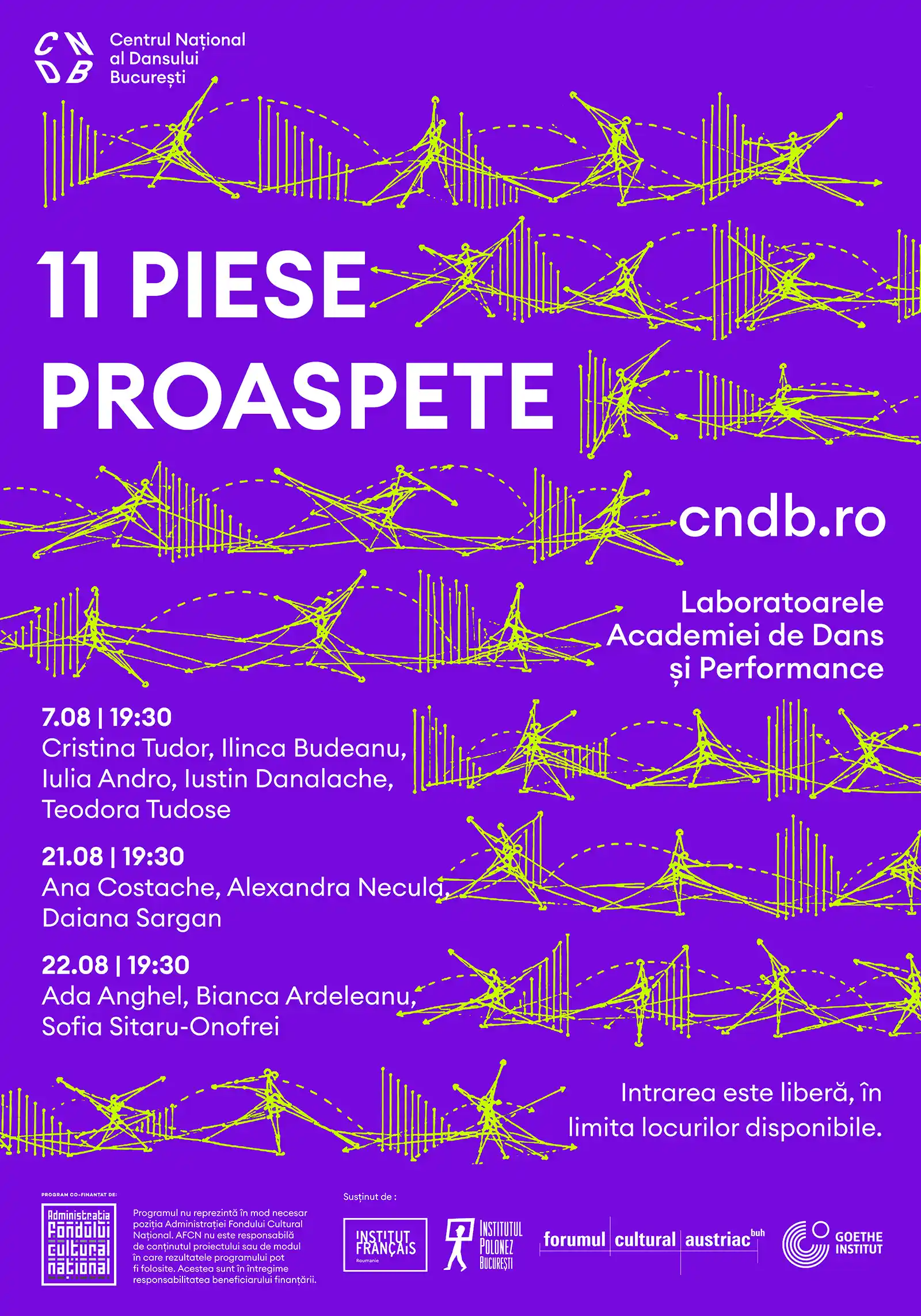 11 piese de dans noi marchează finalul Laboratoarelor Academiei de Dans și Performance CNDB