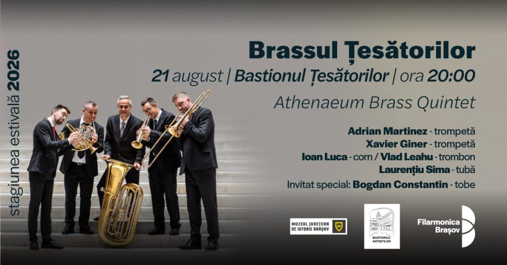 Recital estival Brassul Țesătorilor cu Athenaeum Brass Quintet