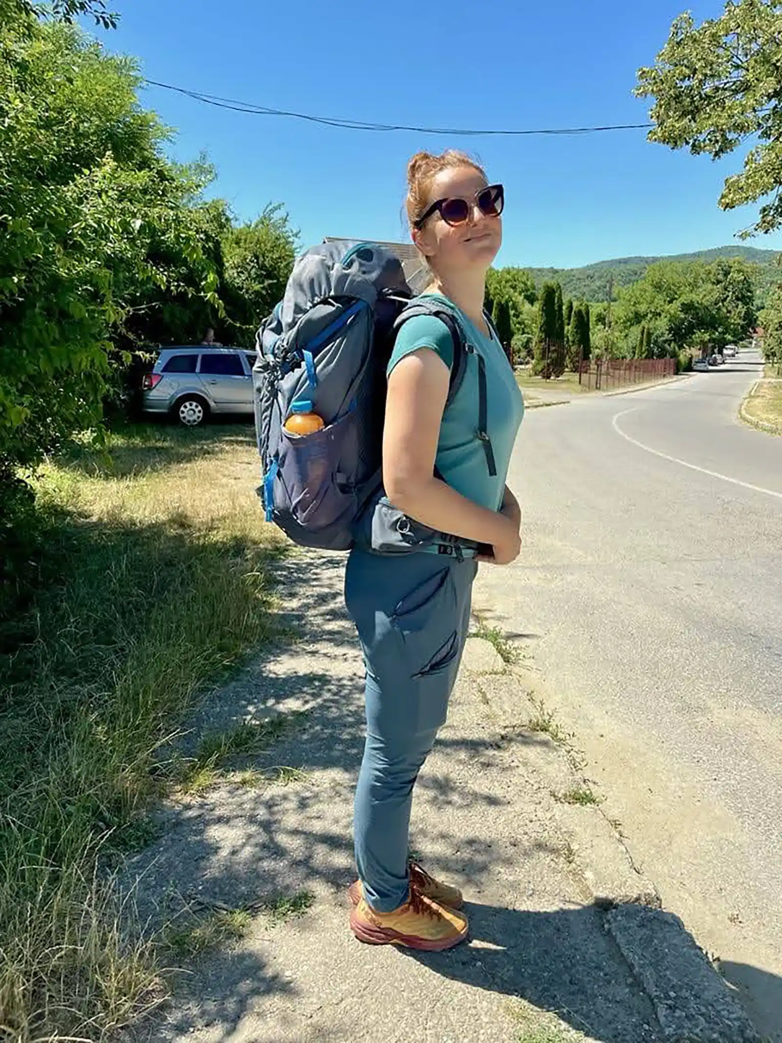 Anca Iosif poză pe drum