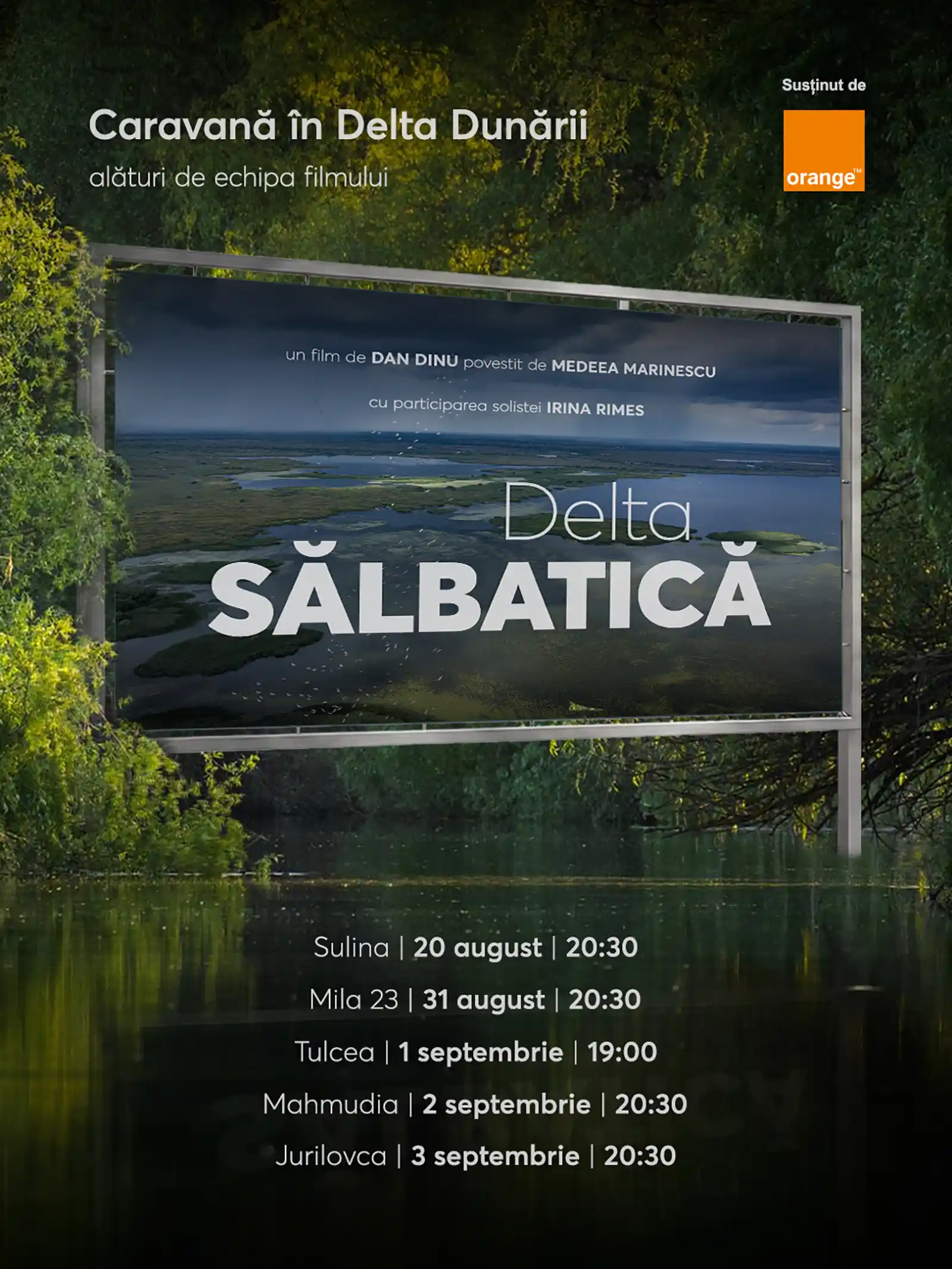 Caravana „Delta Sălbatică” - proiecții gratuite în Delta Dunării, la Sulina, Mila 23, Tulcea, Mahmudia și Jurilovca