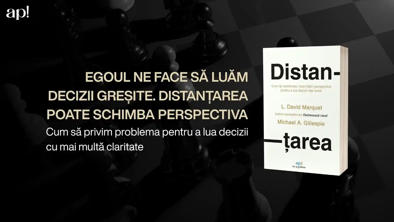 Egoul ne face să luăm decizii greșite. Distanțarea poate schimba perspectiva