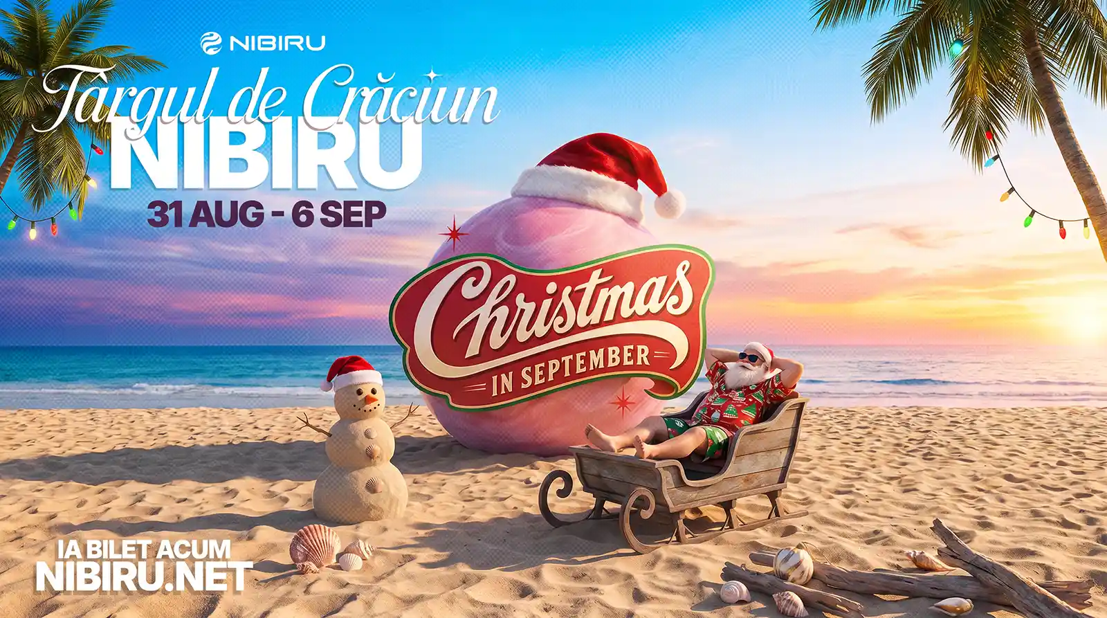 NIBIRU aduce primul Christmas in September pe litoralul rom&acirc;nesc și prelungește vara p&acirc;nă pe 6 septembrie