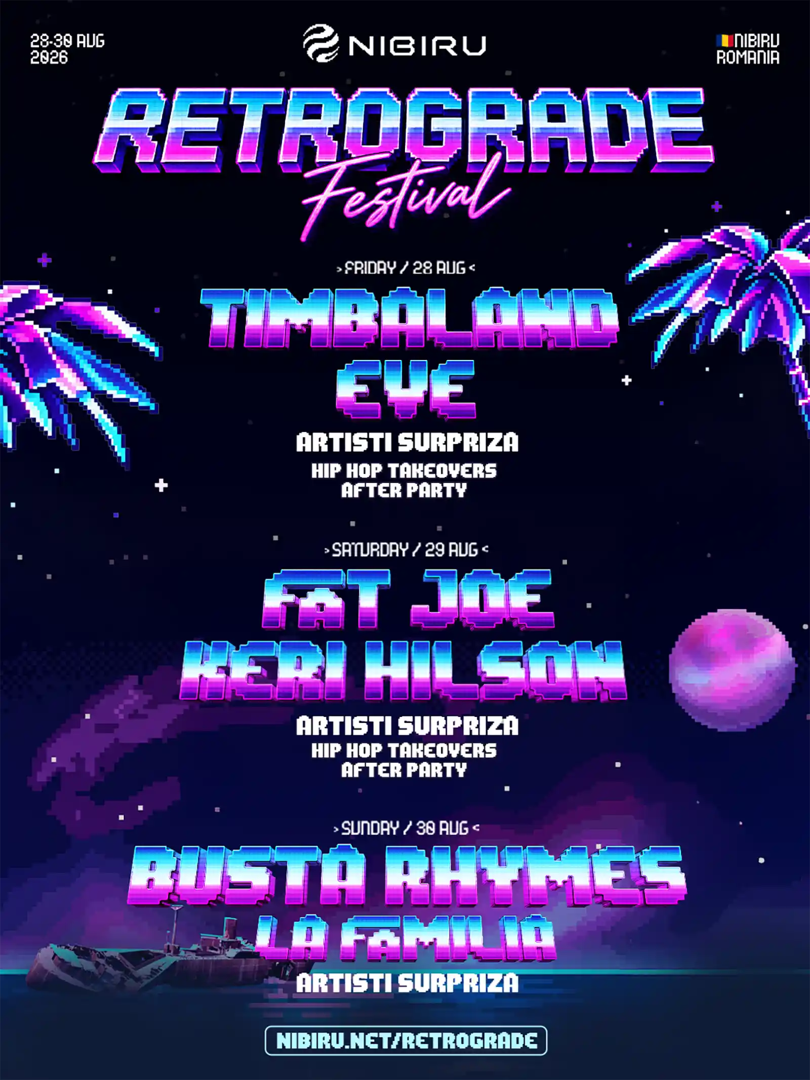 Timbaland ajunge pentru prima dată în România la RETROGRADE Festival