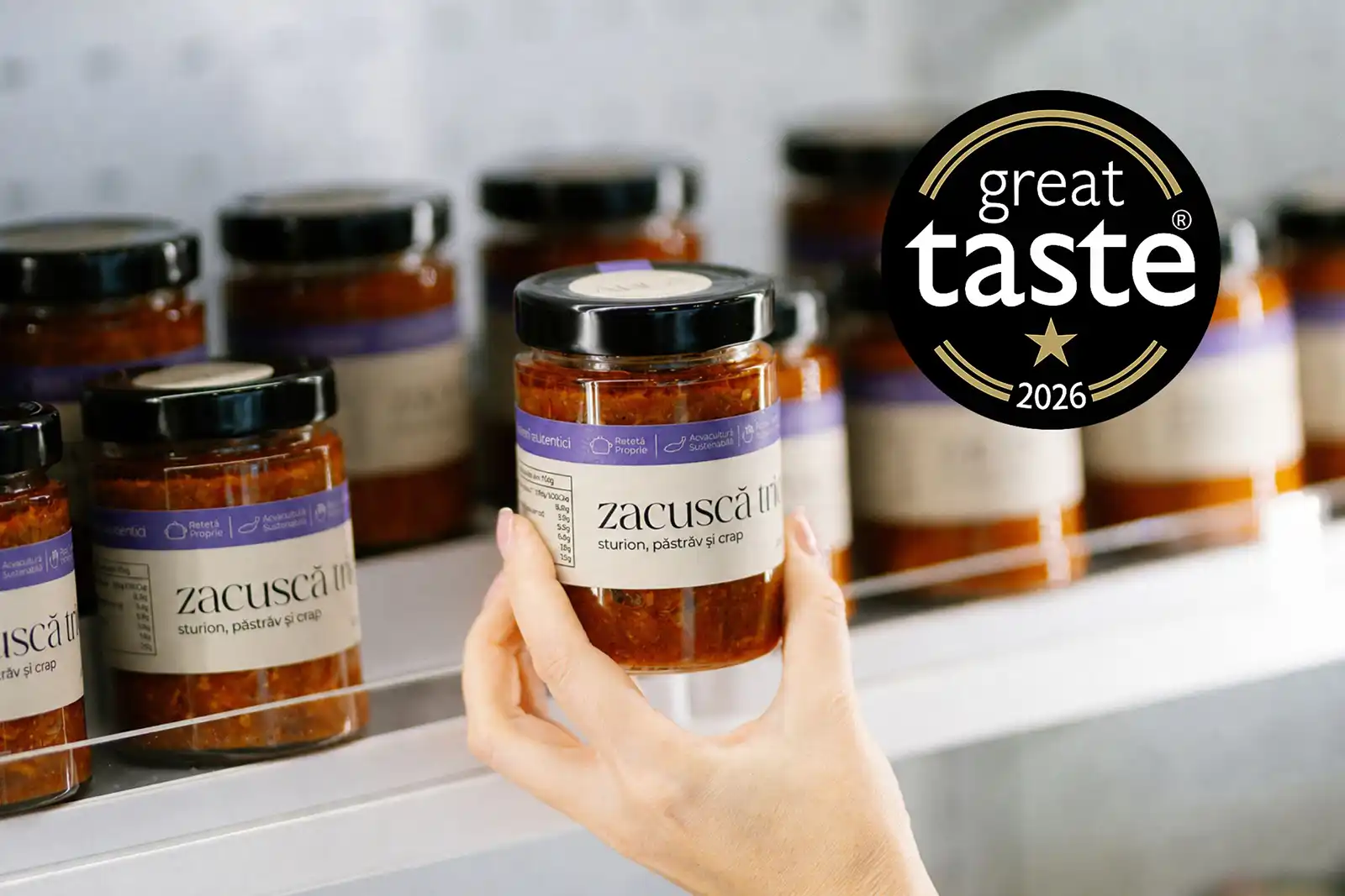 Zacusca Trio ARCA, prima zacuscă din România premiată Great Taste