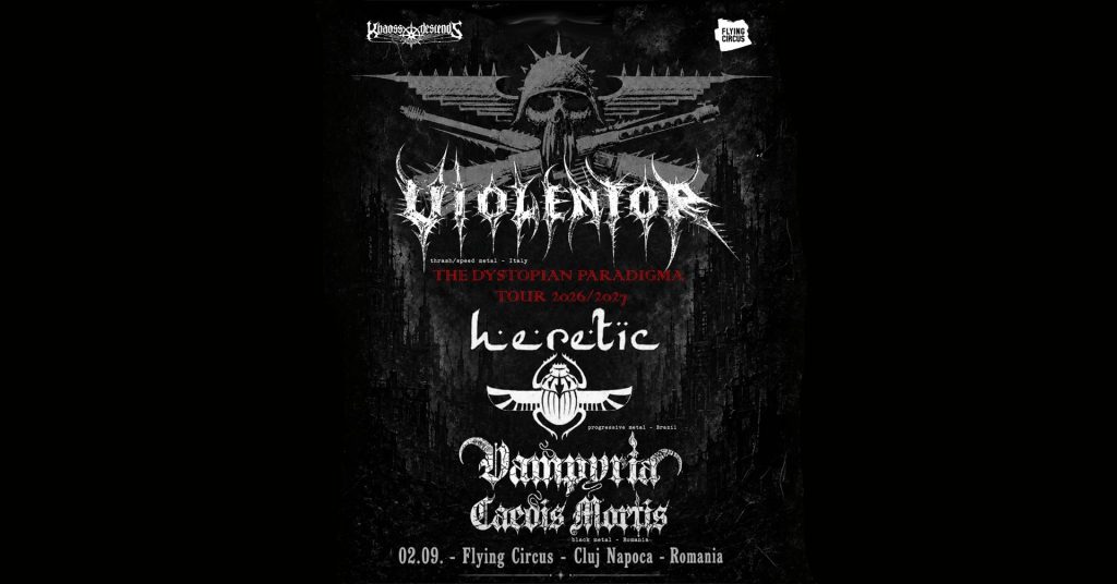 VIOLENTOR//Heretic/Wrathhammer/Vampyria Caedis Mortis live @Flying Circus