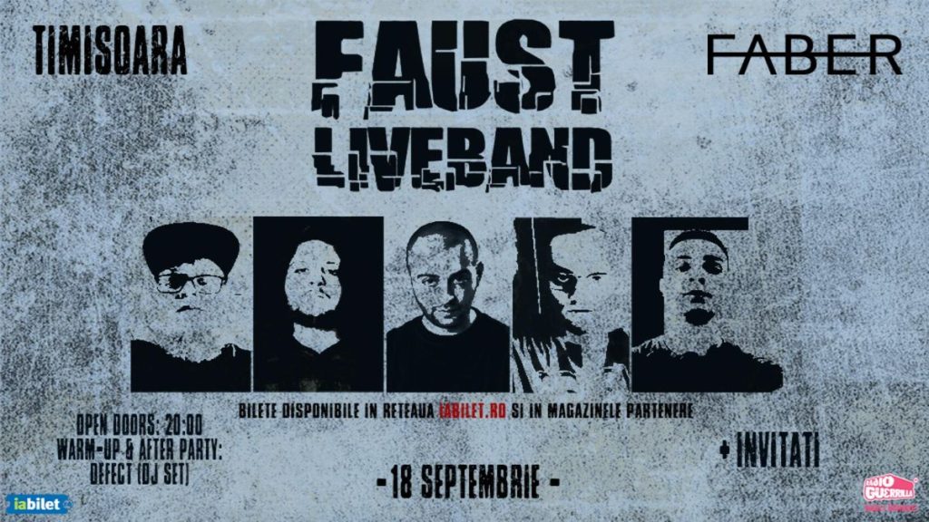 Faust x Live Band - Concert @ FABER |18 Septembrie