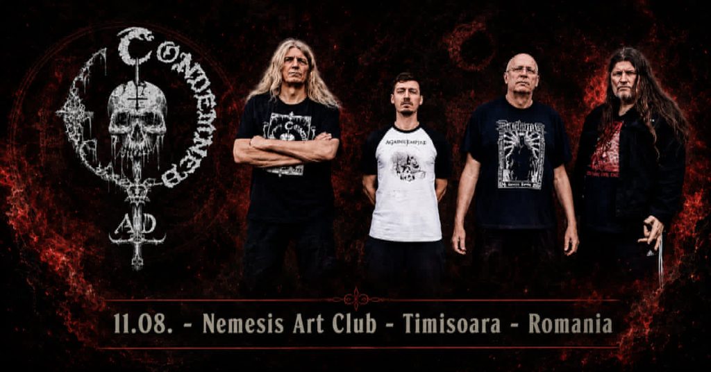 Condemned AD (Sweden) live in Timisoara