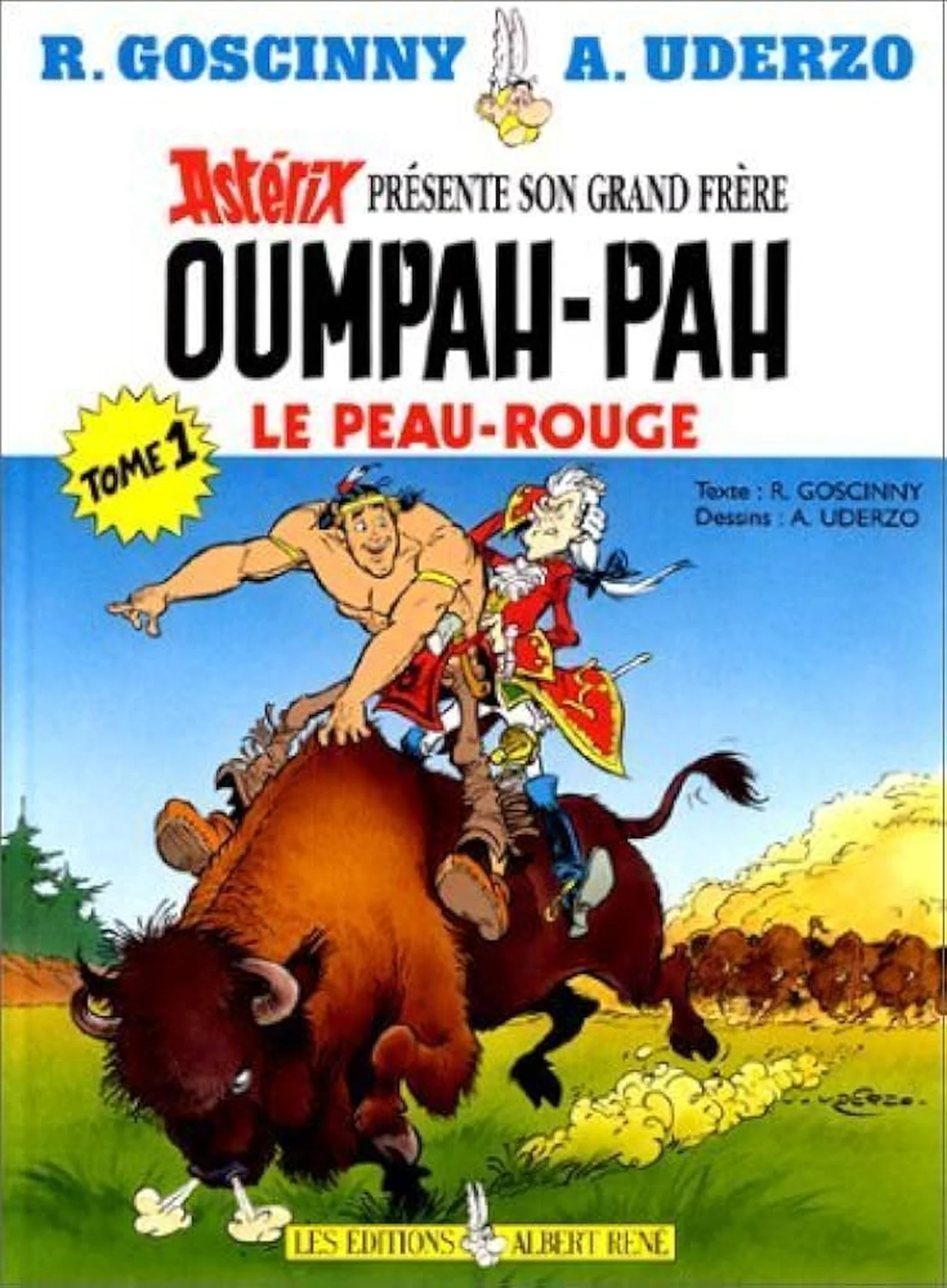 Coperta Oumpah-Pah Le Peau Rouge comics creat de René Goscinny si Albert Uderzo
