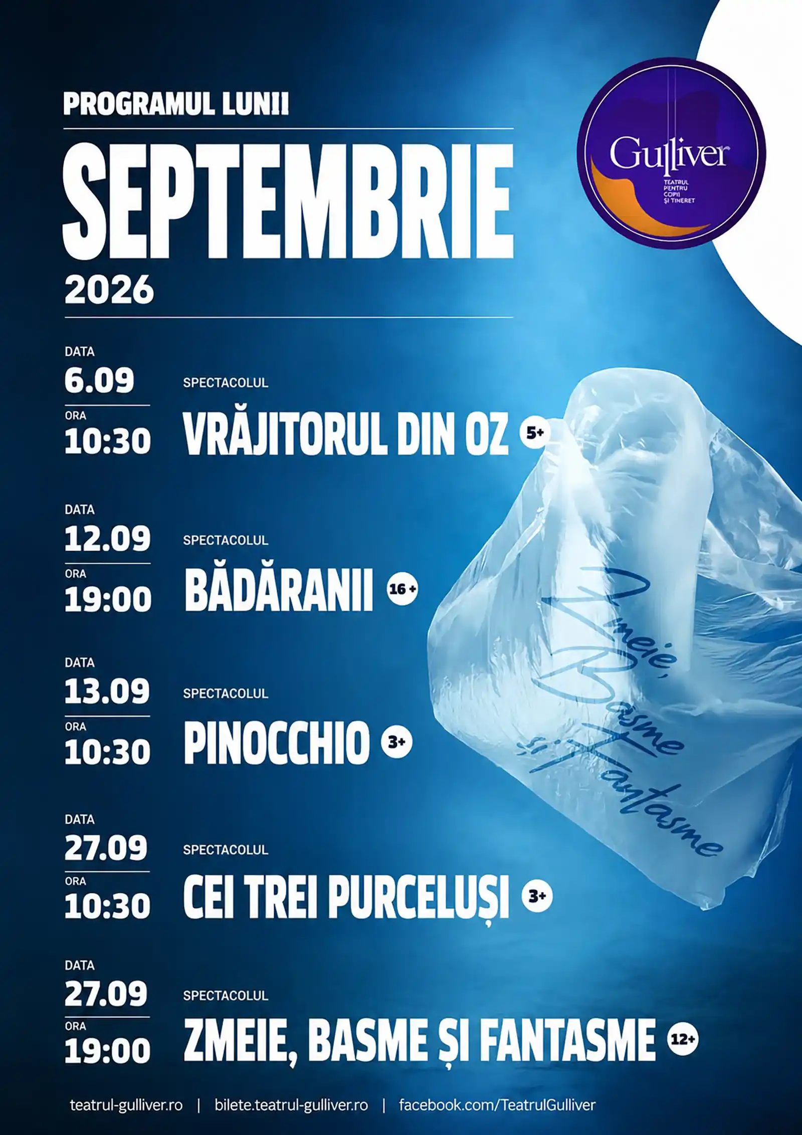 Program Gulliver septembrie