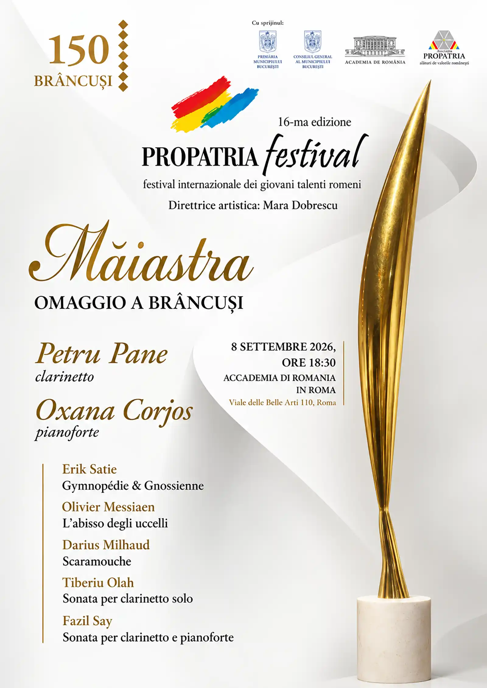 Festivalul Internațional Propatria - Excelență românească, dialog cultural și o nouă călătorie între Europa și România