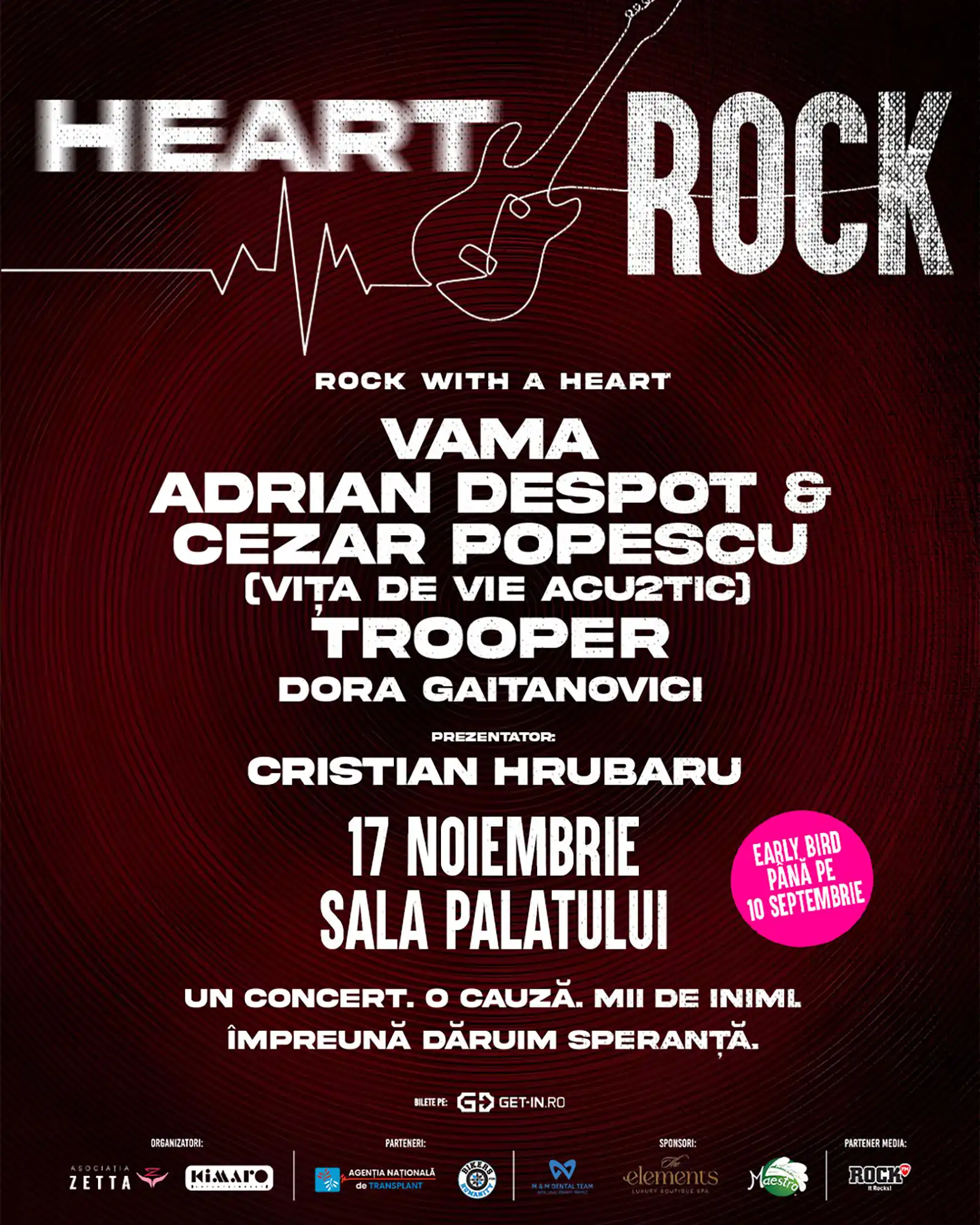 Heart Rock aduce Vama, Vița de Vie Acou2tic, Trooper și Dora Gaitanovici pe aceeași scenă