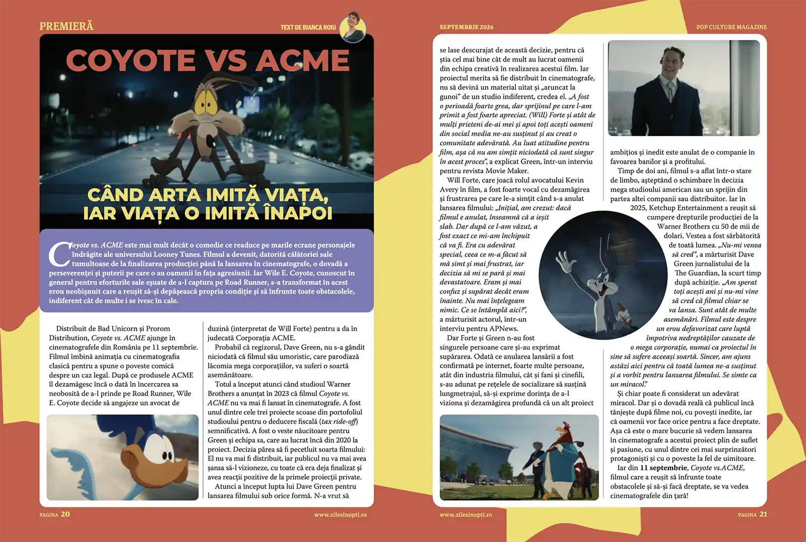 Revista Zile și Nopți - a apărut noul număr, ediția de septembrie 2026.