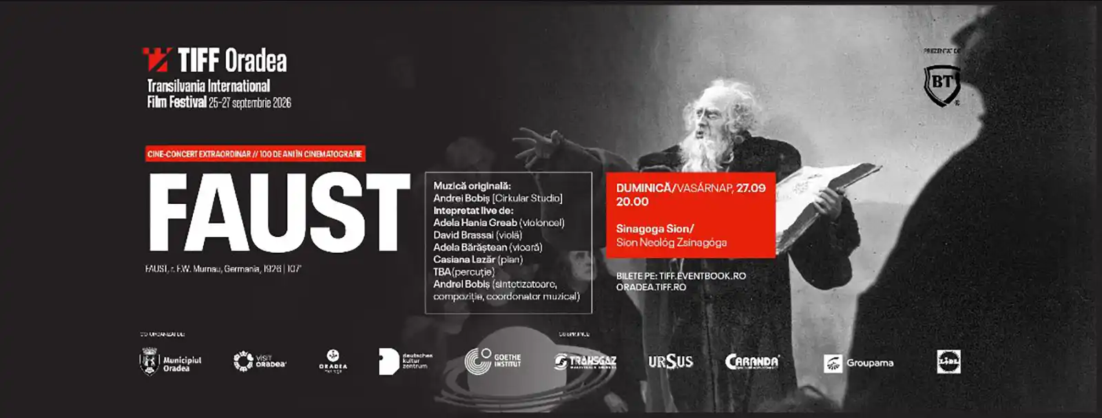 Cinema în vie, „Faust” live și sunetele naturii la TIFF Oradea #9