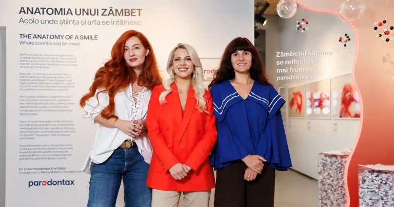 Anatomia unui zâmbet: Știința îngrijirii orale și arta contemporană s-au întâlnit la vernisajul expoziției parodontax de la Art Safari