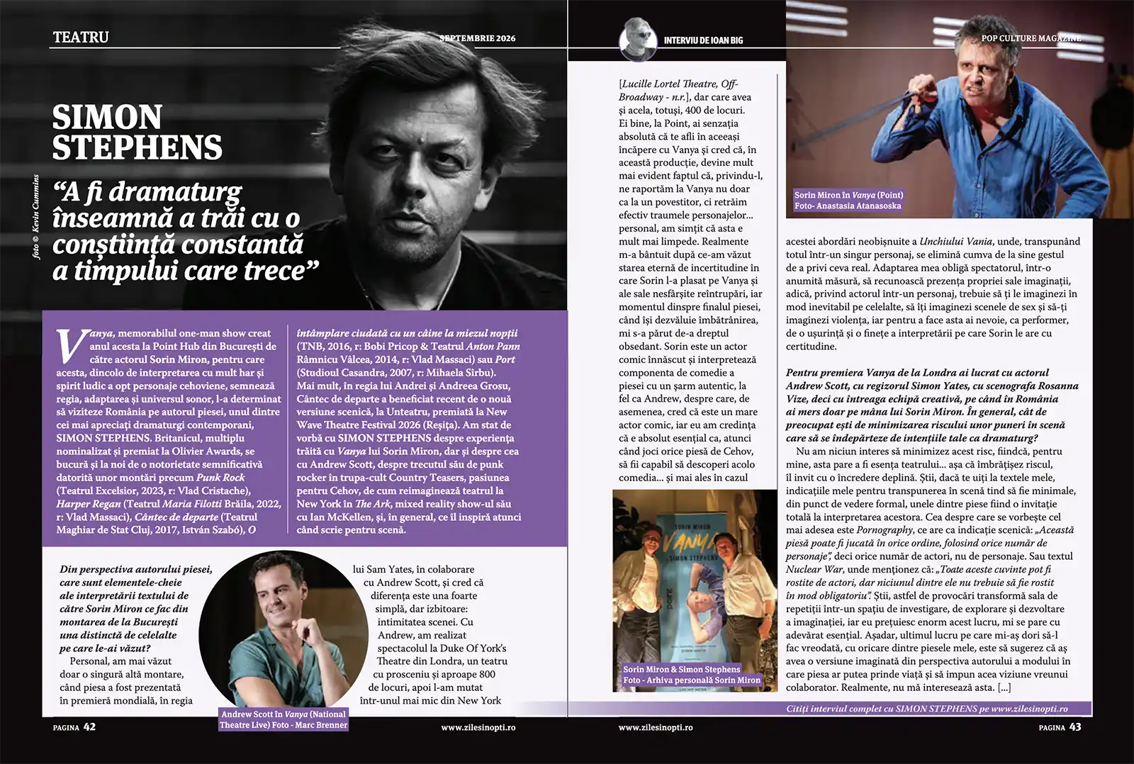 Revista Zile și Nopți - a apărut noul număr, ediția de septembrie 2026.