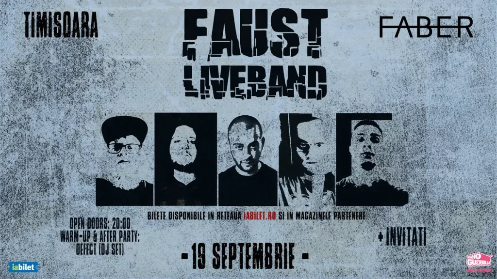 Faust x Live Band - Concert @ FABER |19 Septembrie