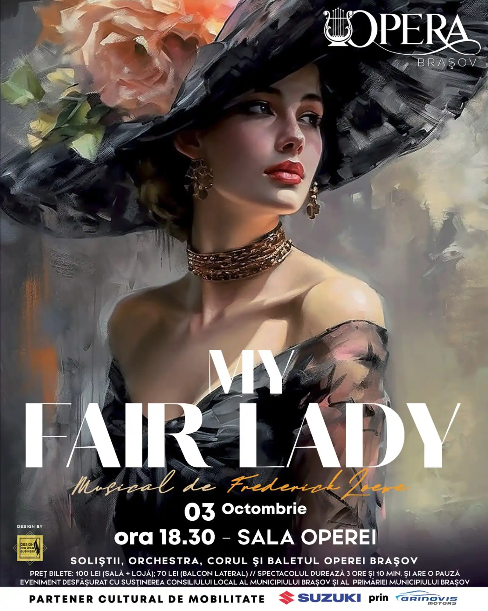 Capodoperă a divertismentului, musicalul „My Fair Lady” revine pe scena Operei Brașov