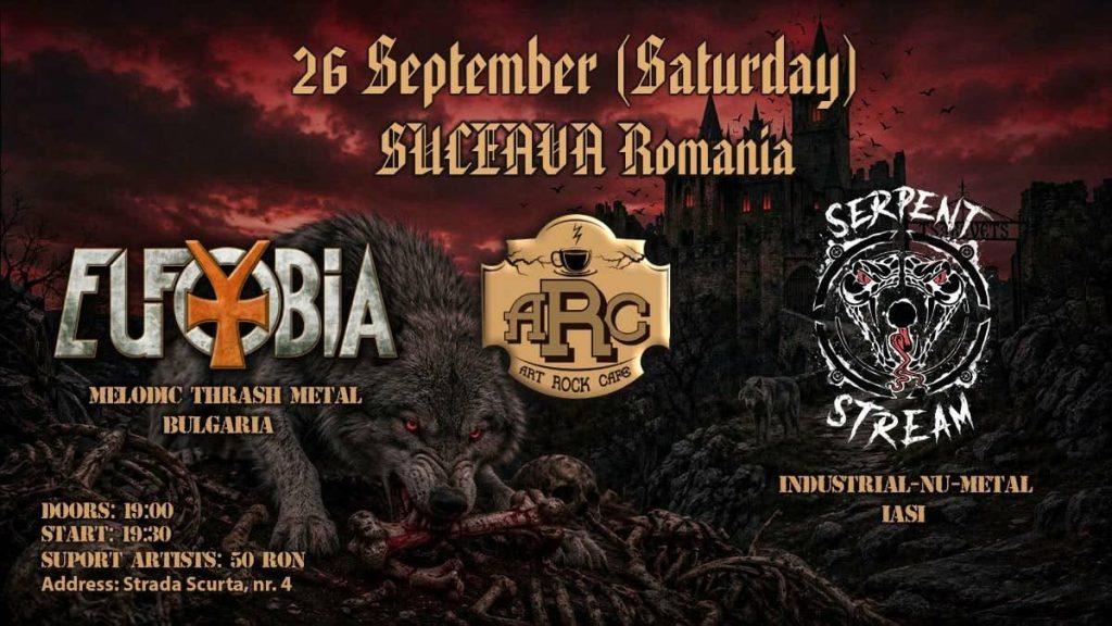 EUFOBIA & SERPENT STREAM - Live at ART ROCK CAFE in SUCEAVA