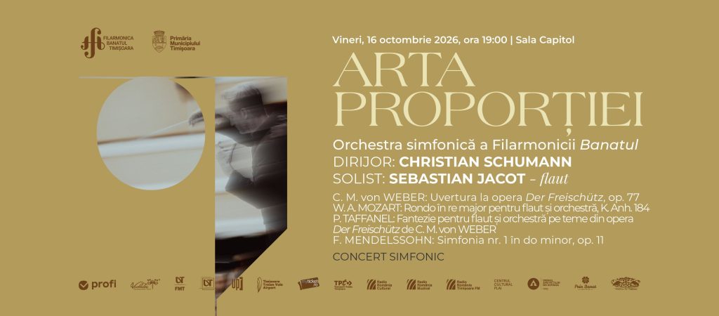 ARTA PROPORȚIEI | Dirijor: CHRISTIAN SCHUMANN | SEBASTIAN JACOT – flaut