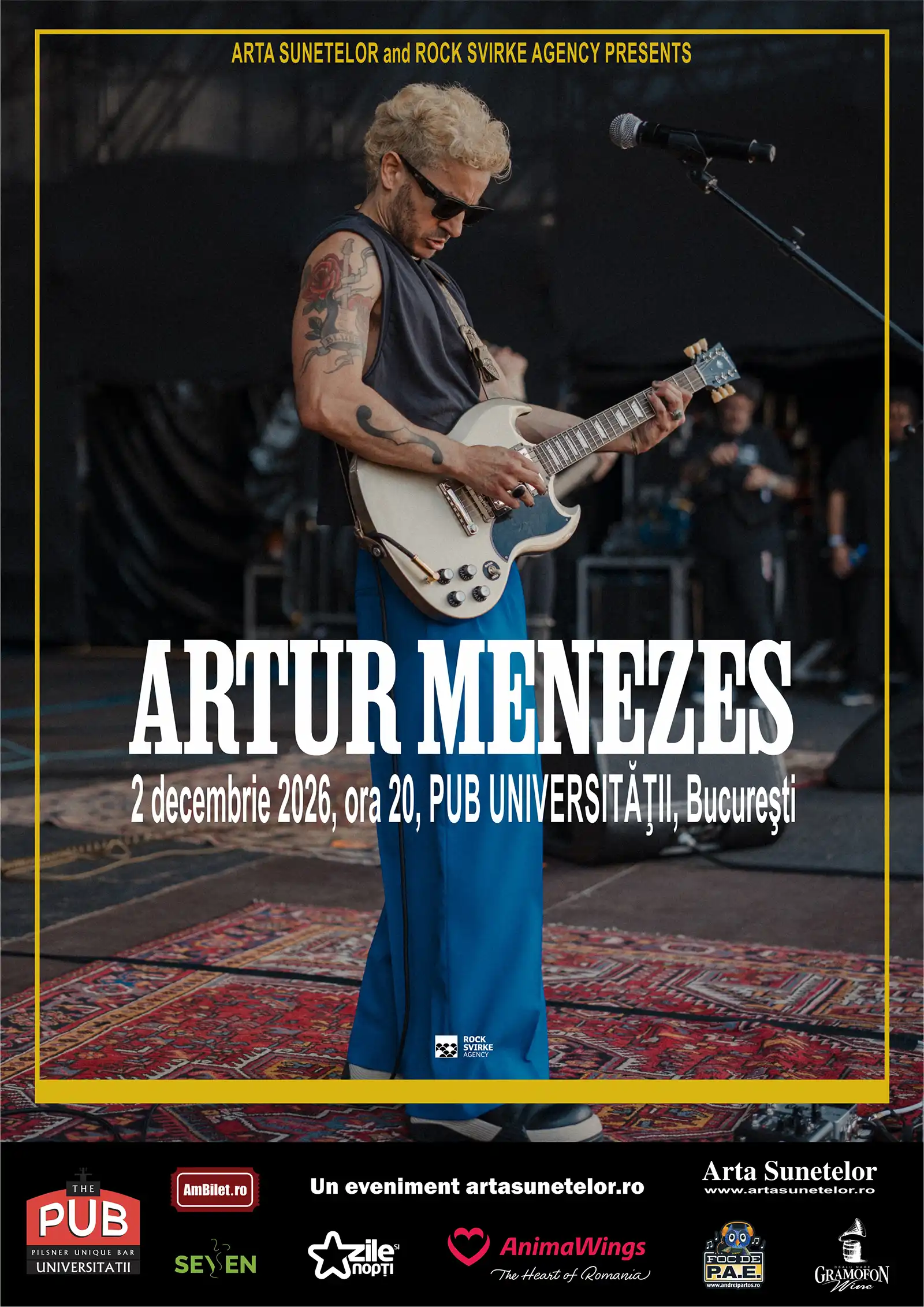 Artur Menezes, noul Clapton brazilian vine pe scena de la The PUB Universităţii!