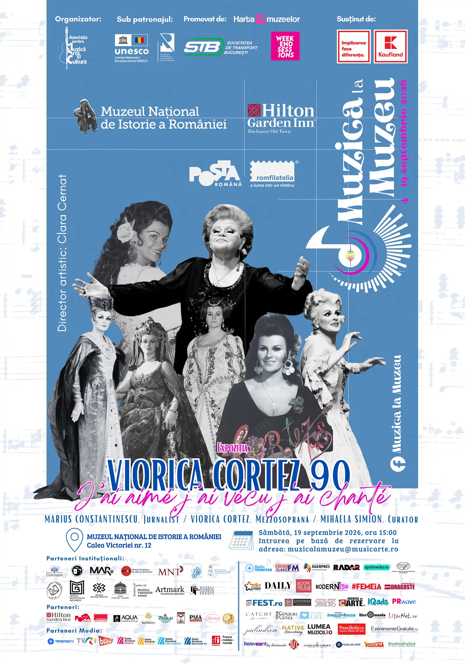 Expoziția aniversară Viorica Cortez 90 la Muzeul Național de Istorie a României