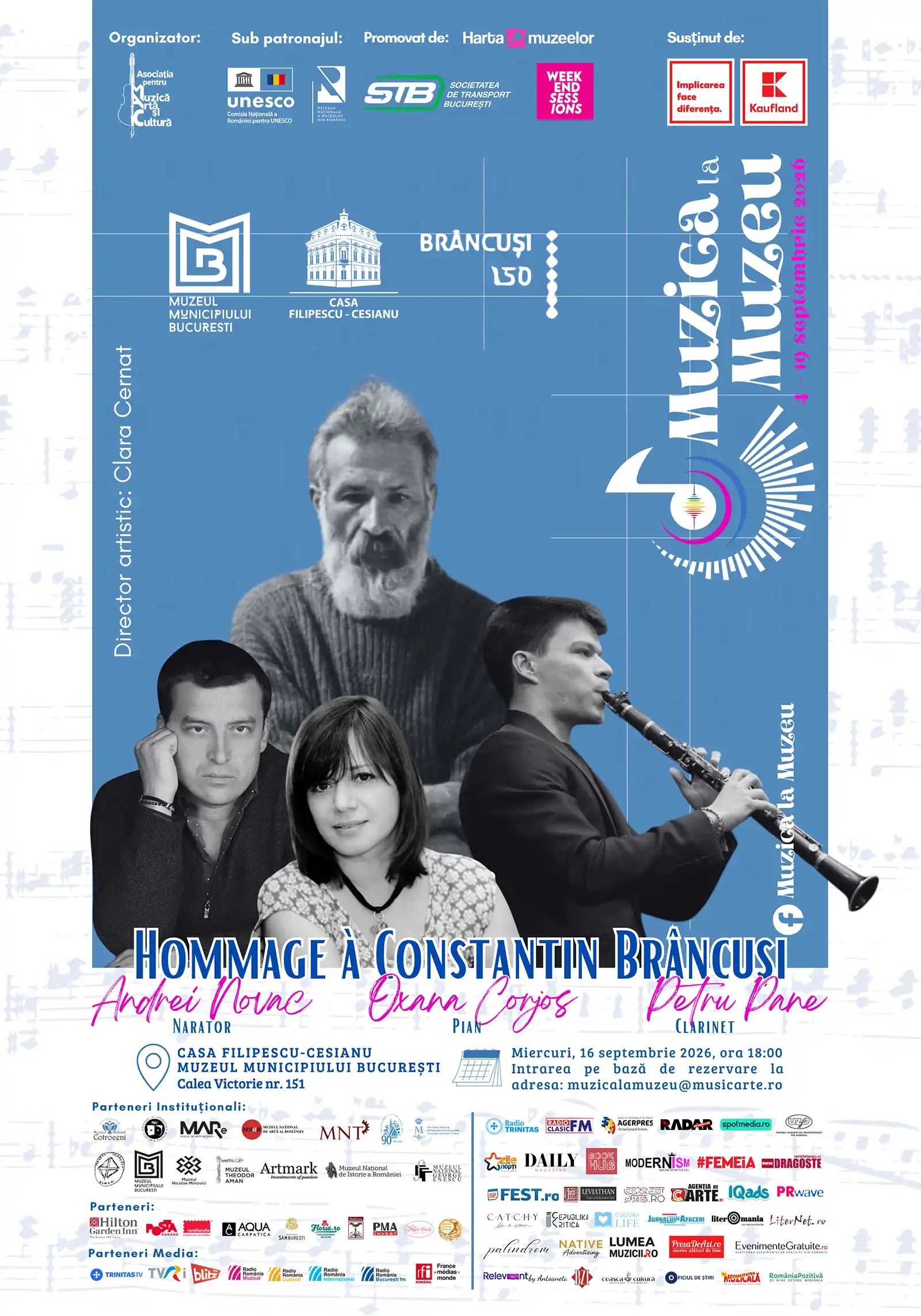 Concertul Hommage à Constantin Brâncuși la Casa Filipescu-Cesianu