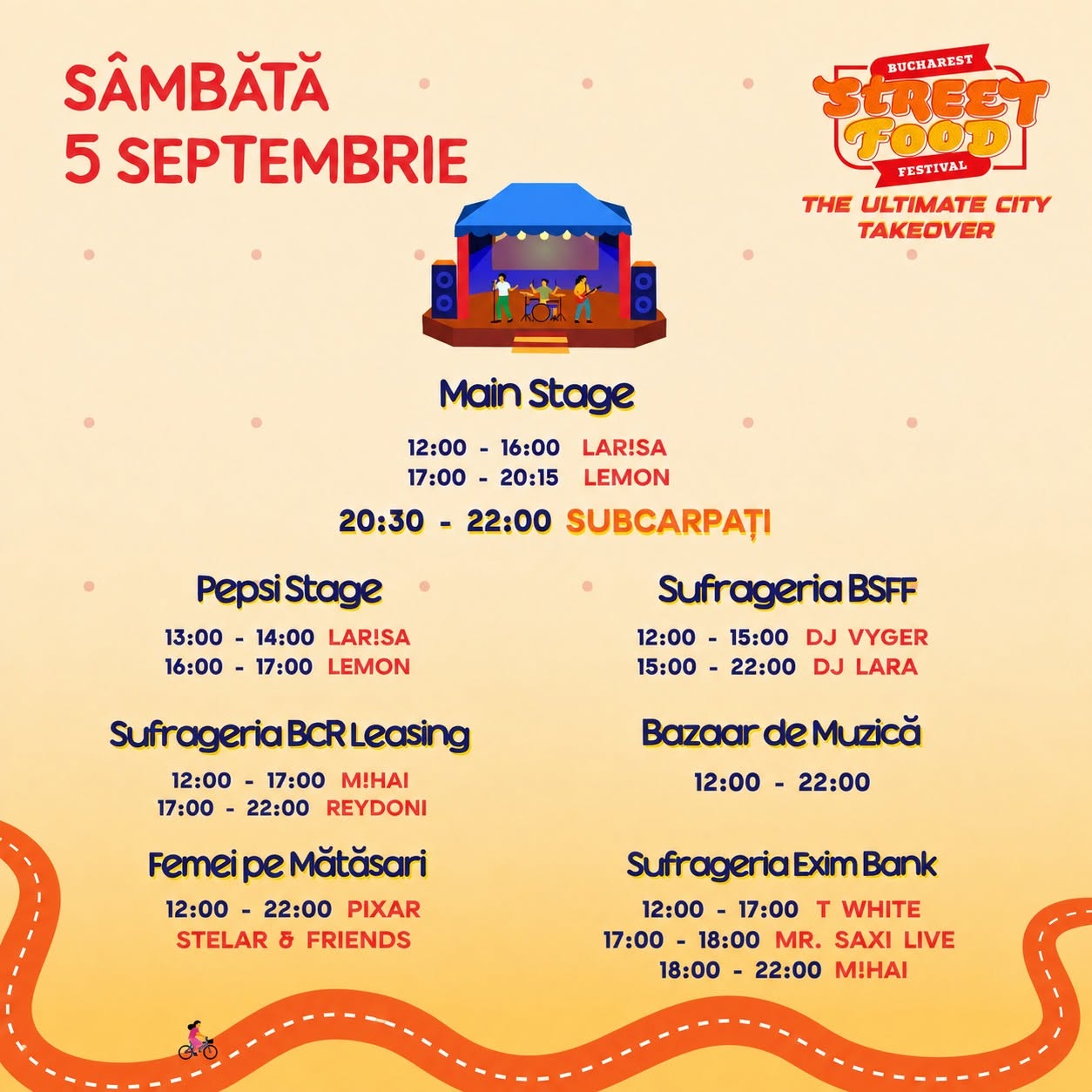 Bucharest Street Food Festival 2026 program 1