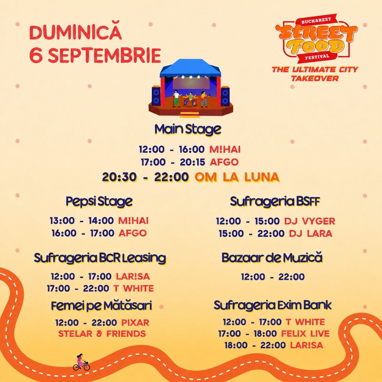 Bucharest Street Food Festival 2026 program 2