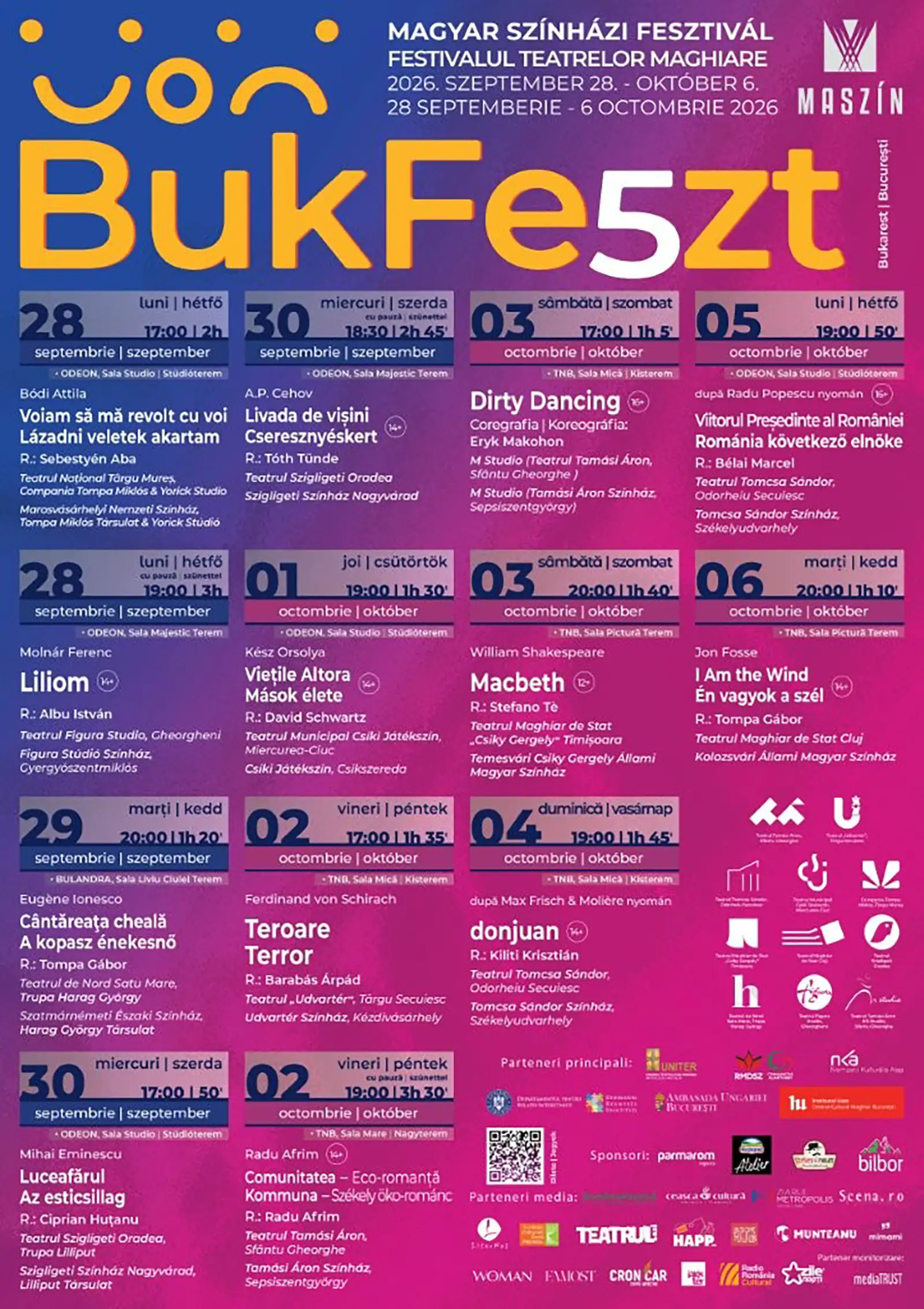 BukFeszt5 se apropie: teatru maghiar premiat, povești puternice și dialoguri după spectacole