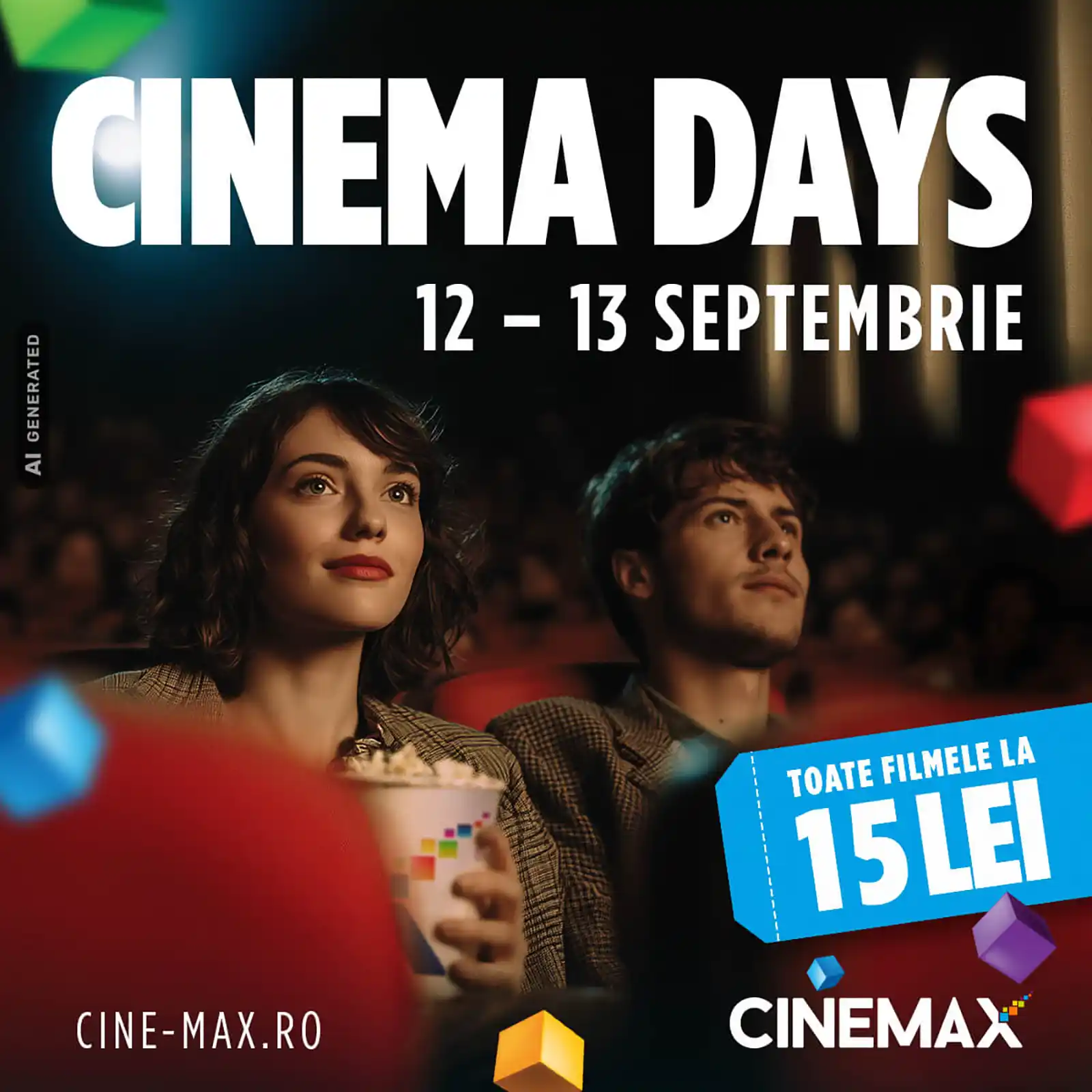 Cinema Days la CINEMAX Veranda: toate filmele la 15 lei, pe 12 și 13 septembrie