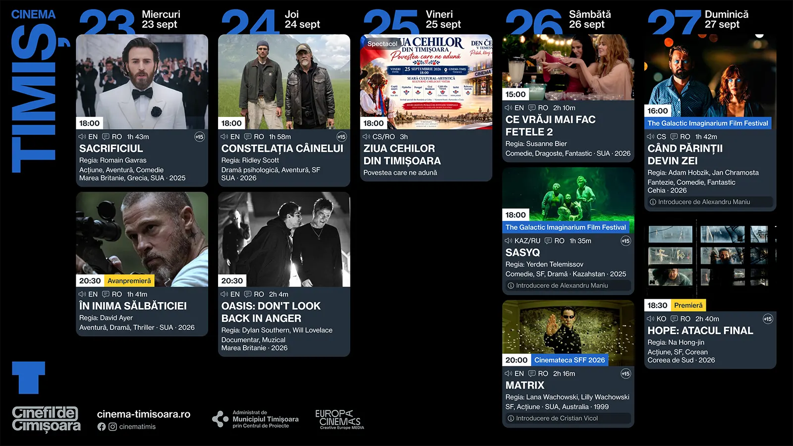 Cinema-Timis-Timisoara-21-27 sept 2026